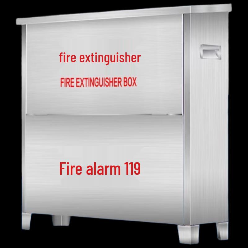 Milin Stainless Steel Fire Extinguisher & Hose Cabinet One Size