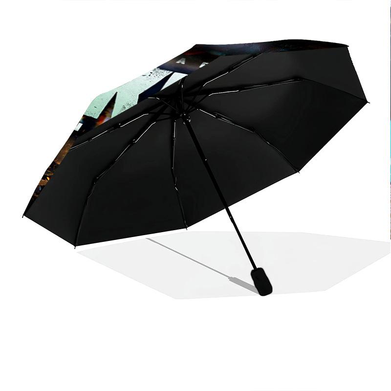 Joker Happy Face Folding Umbrella 8 Paraphenoid Bones Travel Travel Umbrella Outdoor Printing