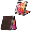 Für Motorola Razr 50 Ultra 5G Hülle Leder PC Handyhülle mit Litschi-Textur