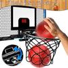 Kids Indoor Basketball Cover Mini Basketball Cover with 2 Balls and Complete Basketball Youth Basketball Great Gift for Basketball Lovers - Parts,