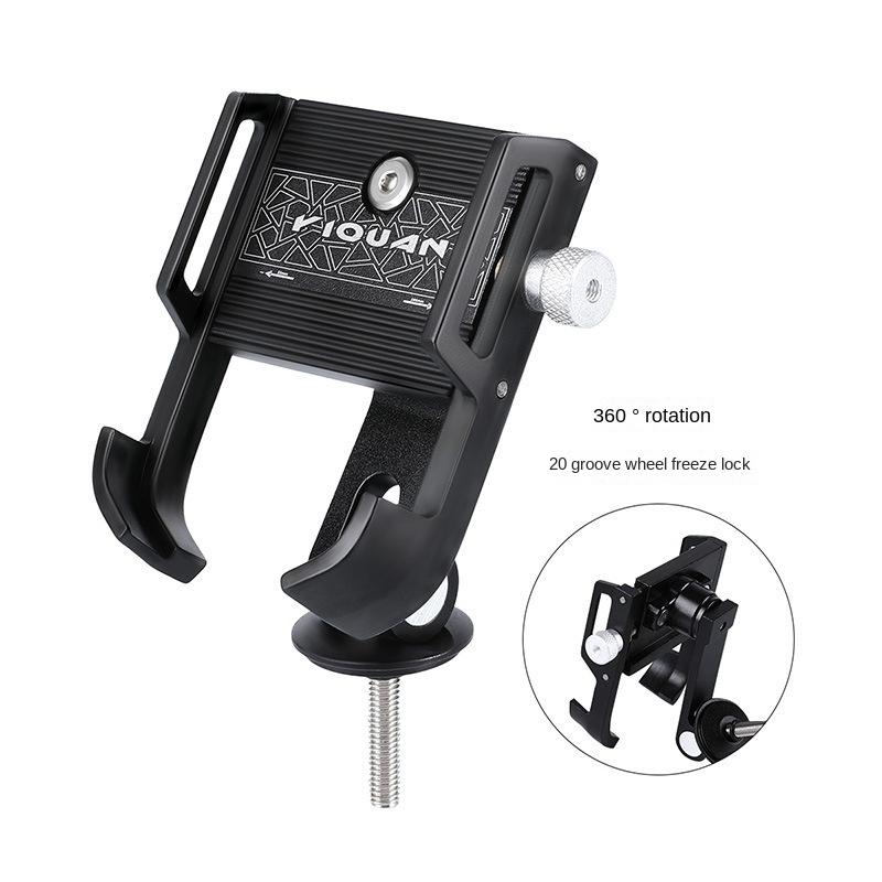 Bicycle Phone Holder 360° Rotation Aluminum Alloy MTB Bike Phone GPS Bracket Scooter Motorcycle Handlebar Mount Cell Phone Stand