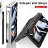 Custodia Porta Penna con Cerniera Magnetica Per Samsung Galaxy Z Fold 4 5g Fold 4 Supporto Stand Custodia Rigida Copertura Slot Laterale per Penna (Nessuna S Pen )
