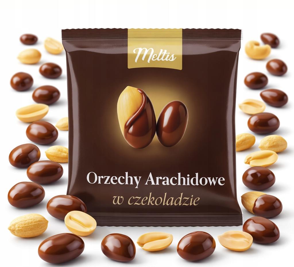 Meltis - orzeszki arachidowe w czekoladzie 80g