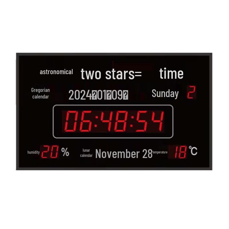 Aojian Rabbit Astronomical Combat Digital Clock with Temp & Humidity