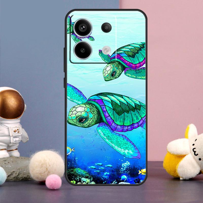 Sea Turtle Case For Xiaomi Redmi Note 14 9 10 11 12 13 15 Pro Plus Redmi 15 15C 10C 12C 13C 14C Cover