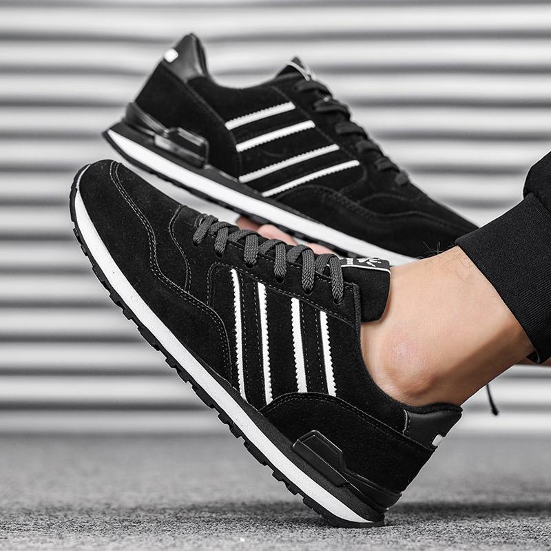 Herren Sneakers Leder Freizeitschuhe Herbst Winter Herrenschuhe Tenis Männliche flache Schuhe