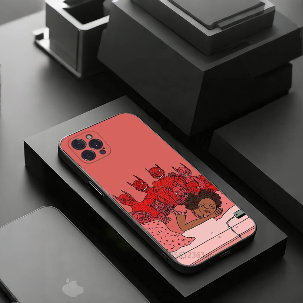 Polly Nor Art Phone Case For iPhone 17 16 15 14 13 12 11 Pro Xs Max Mini Plus Antislip Shockproof Hard