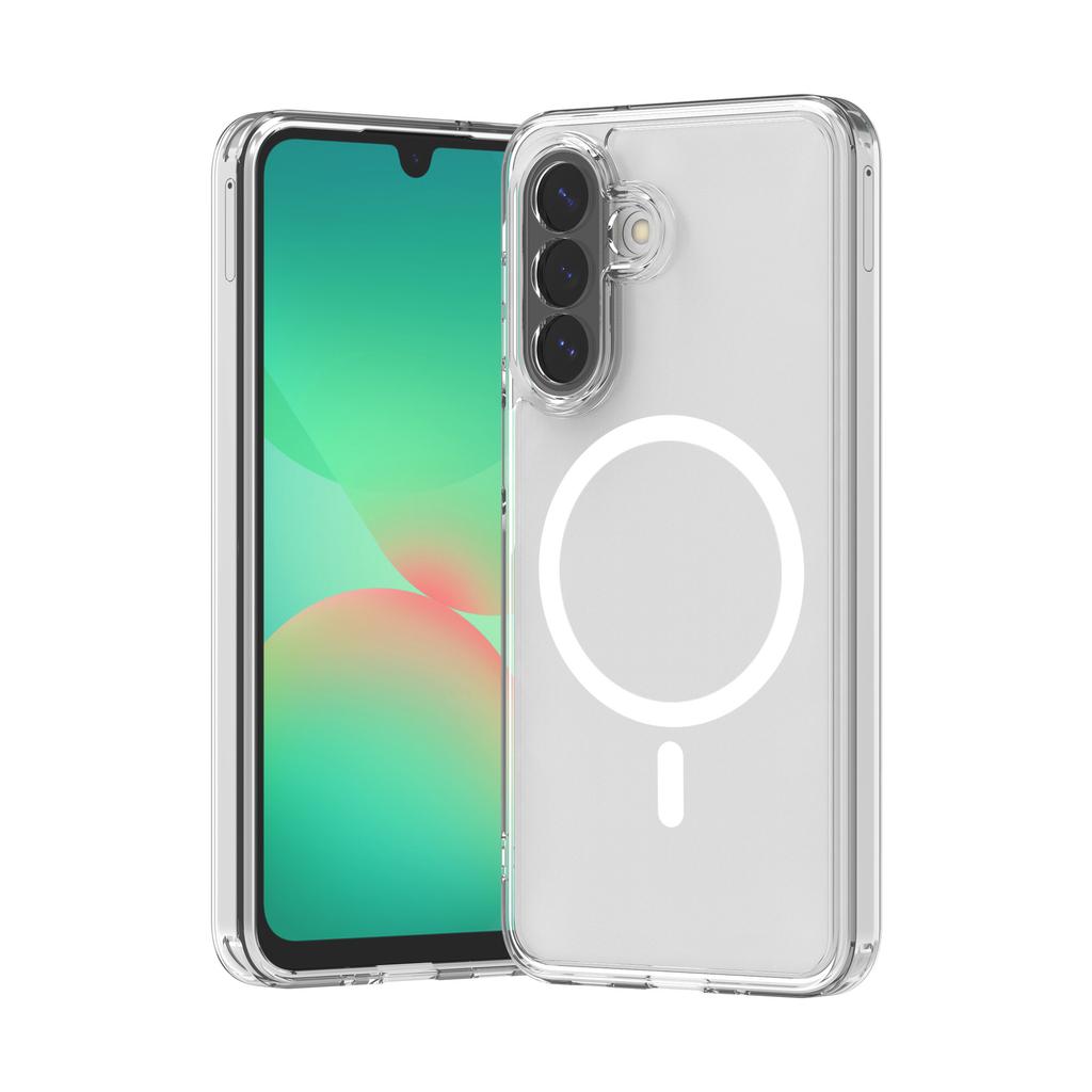 Applicabile a Samsung A27 custodia trasparente magnetica per cellulare A57/A37 Bayer anti-ingiallimento tpu + pc anti-caduta due-in-uno A17