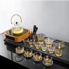 Whiskyglas High-End hohes Erscheinungsbild Japanisches kreatives Glas Bierglas Haushaltsbecher Glas Teetasse mit Goldrand