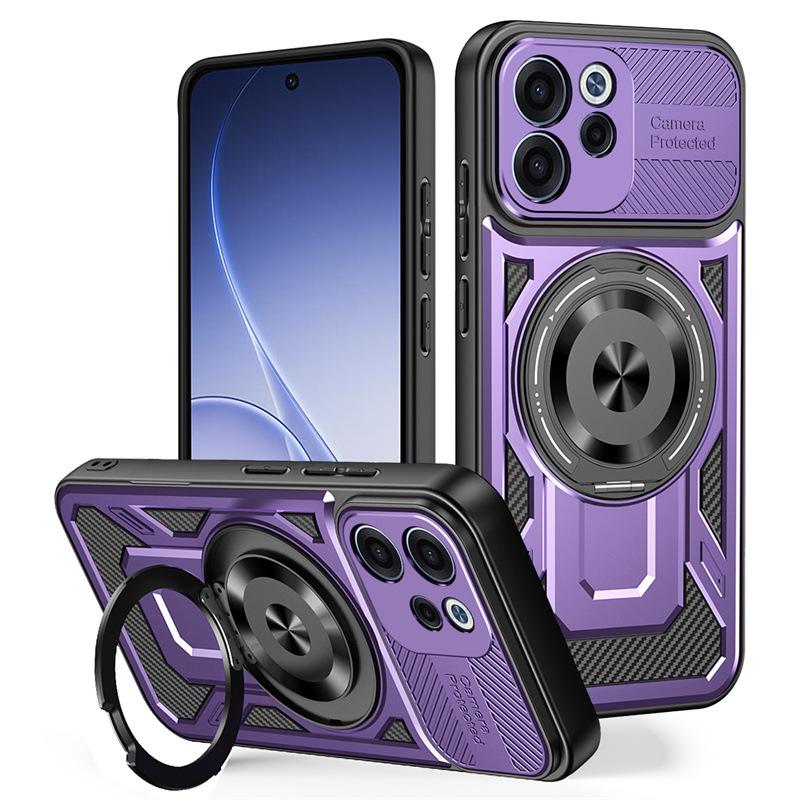 Applicable to OPPO Reno15Pro excellent armor magnetic mobile phone case Realme15Pro bracket anti-drop protective case G04