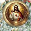 Metal Tin Sign Christian Sacred Heart Jesus Wall Art Religious Home Decor
