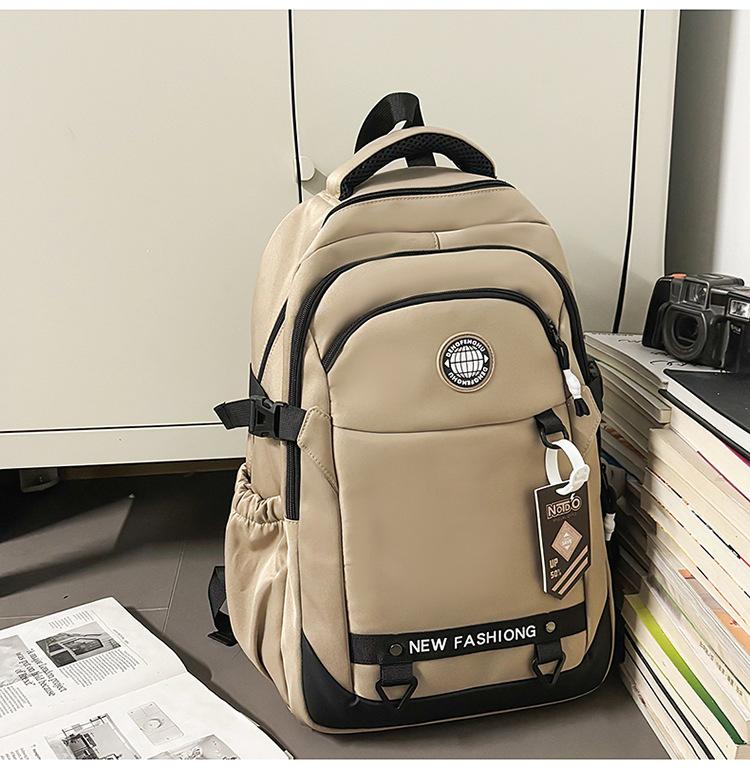 Schoolbag Korean tooling trendy texture schoolbag college student function street style commuting travel casual versatile backpack
