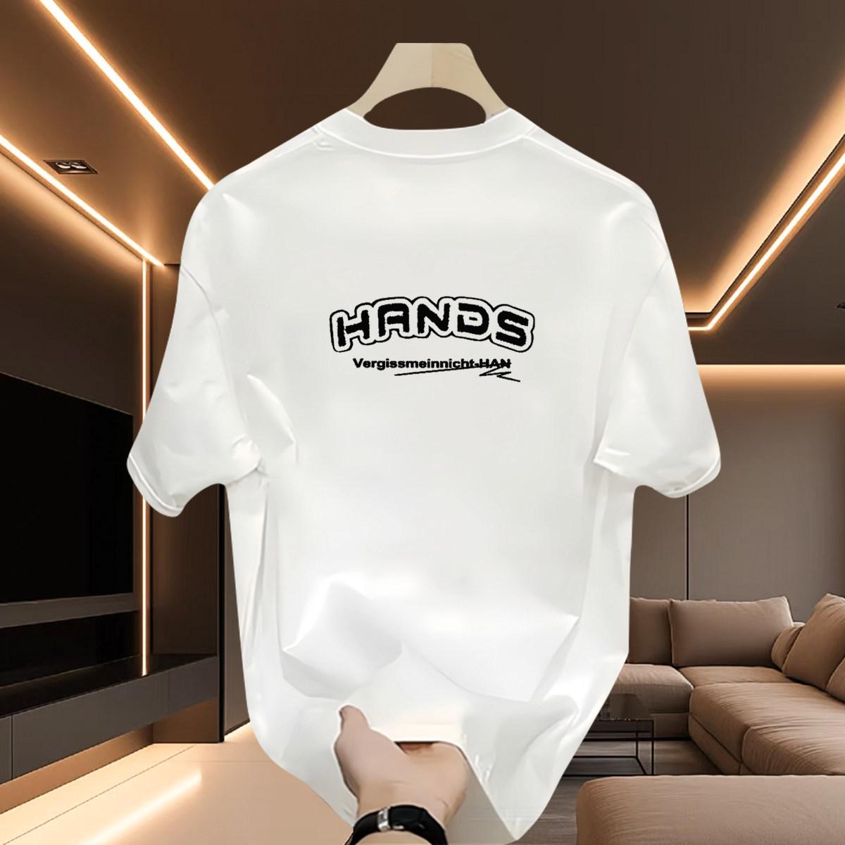 

Cross-Border Exclusive Supply Of Good Goods 100% Cotton Short-Sleeved Boys T-Shirts American Trendy Brand Half-Sleeved Loose Heavys T-Shirts 3XL