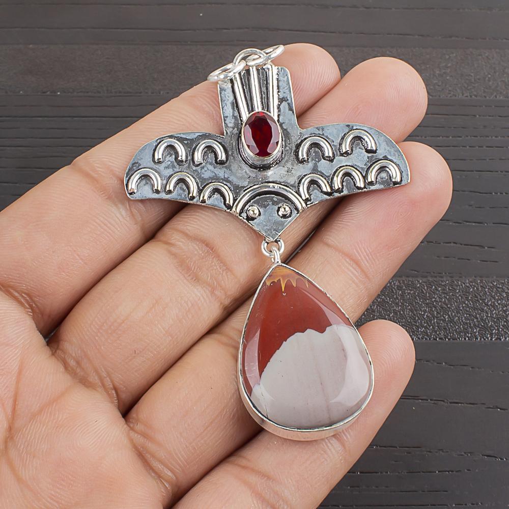Natural Noreena Jasper Gemstone 925 Sterling Silver Jewelry  Pendant 2.69  AJP-2361