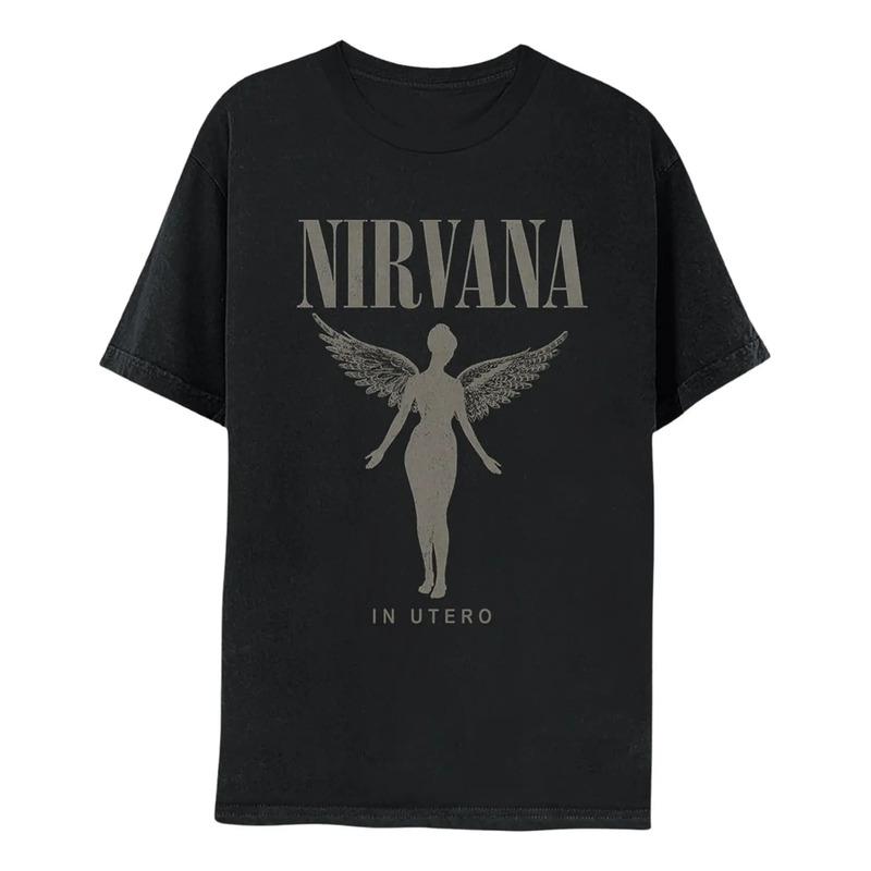 Camiseta De Manga Corta Para Adulto Con Logotipo Desgastado S