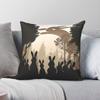 Watership Down Foggy Forest Square Pillowcase Polyester Linen Velvet Creative Zip Decor Pillow Case Home Cushion Cover