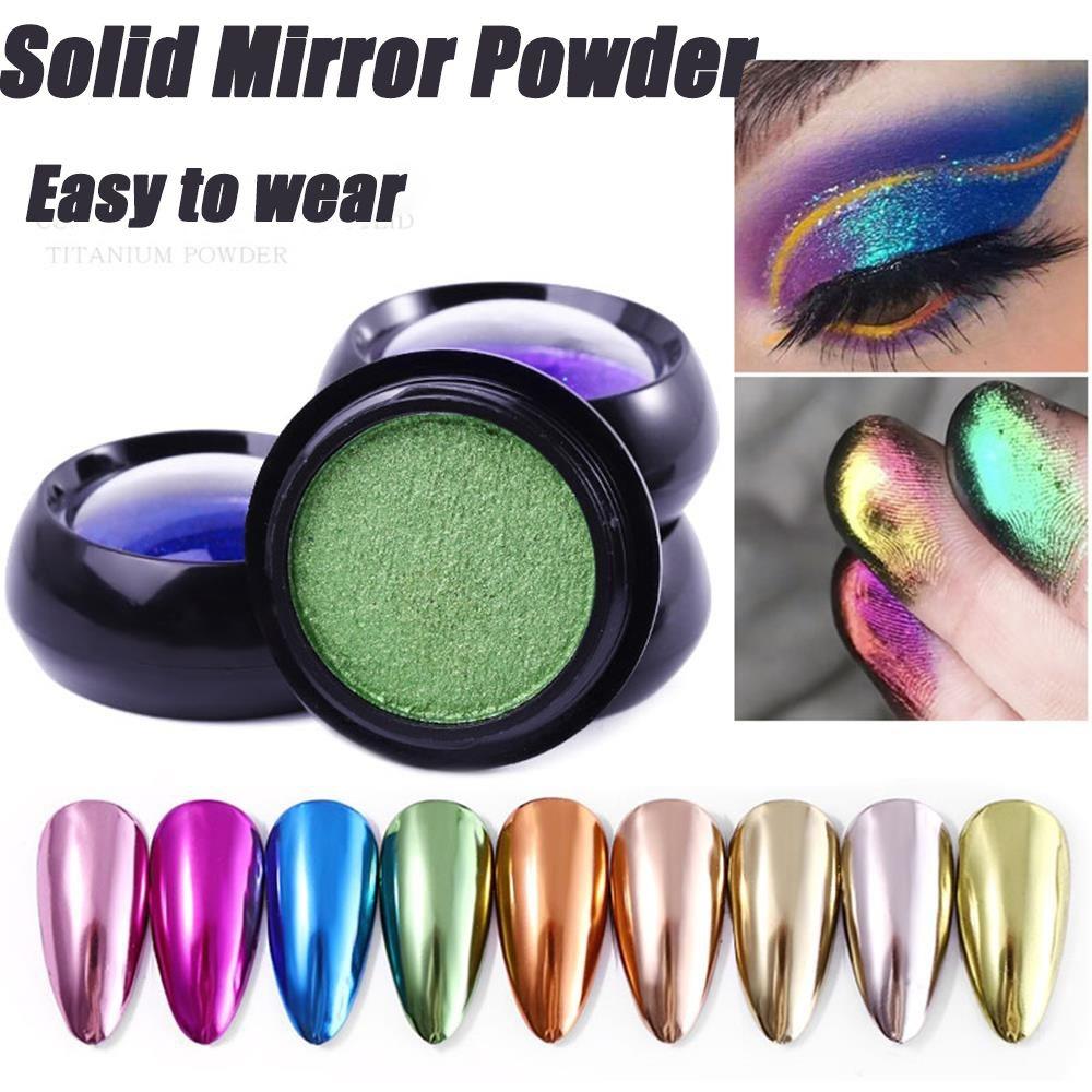 

Твердые зеркальные порошки Diamond Flash с эффектом сияния, пыль для ногтей, хромированный набор, блестящая пудра для ногтей, красота