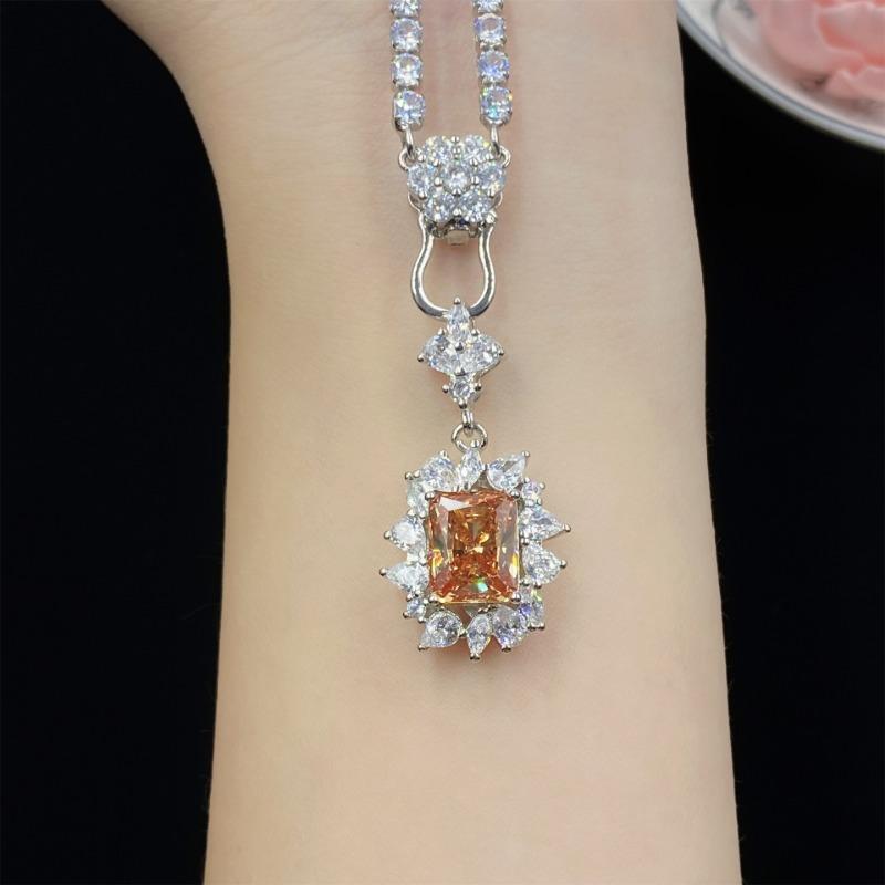 Sace Gems Klasický zirkonový prsten ze slitiny mědi Náušnice Přívěsek Náhrdelník Soupravy šperků Dárky na svatbu