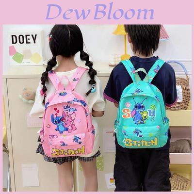 Cute Stitch Angel Lilo Beach Frog Cartoon Printed Children Backpack For Kindergarten And Outdoor Use