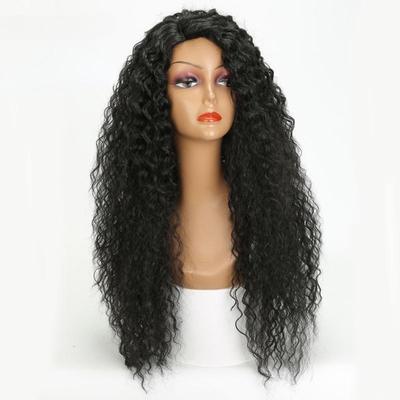 Long Curly Hair Hair Wig African American Hairstyle Synthetic Hair Wigs For Woman Black Natural