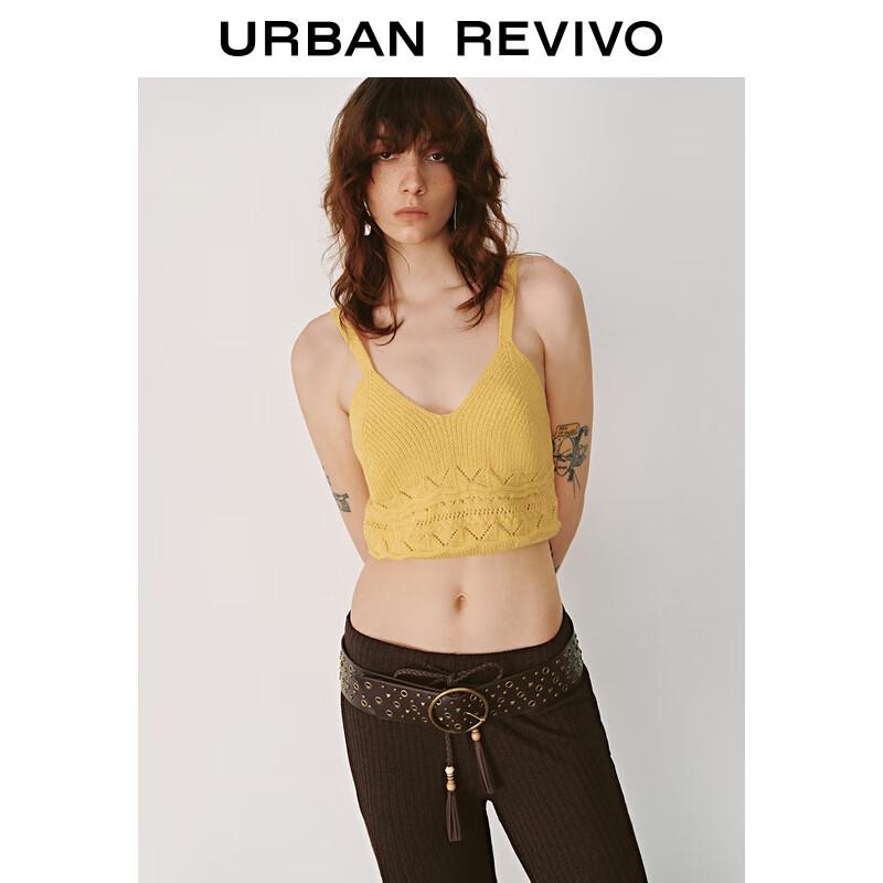 UR Women s Hollow-out Knit Slim Camisole Top L