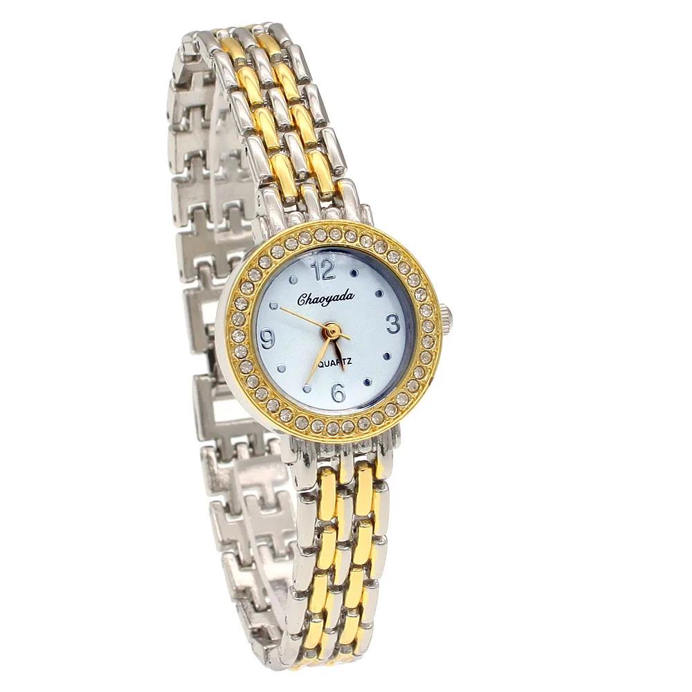 10pcs Mixed Lot Colors High Quality Fashion Ladies Women Girls Watch Stainless Steel Crystal Dress Quartz Wristwatch Cheap Watch