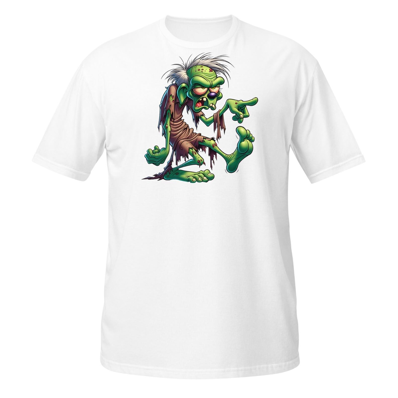 

Grumpy Green Zombie T-Shirt | Funny Undead Halloween Tee Unisex Shirt 5XL різнокольоровий
