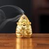 Metal Santa Claus Incense Burner With Hollow Snowflake Design Perfect For Christmas Home Decor Aromatherapy Meditation