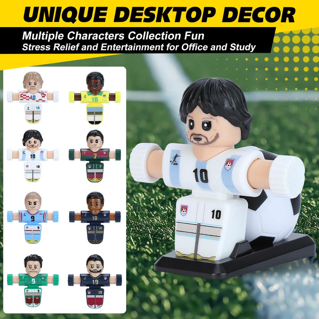 NEW Fidget Spinner Soccer Players, Tabletop Foosball Game Kids Toys, Stress Relief Desktop Décor for Collection