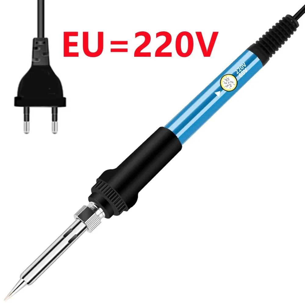 New Soldering Iron Adjustable Electric Tin Welder Temperature Station Solder 220V 110V 60W Welding Rework Heat Pencil Tips Tools