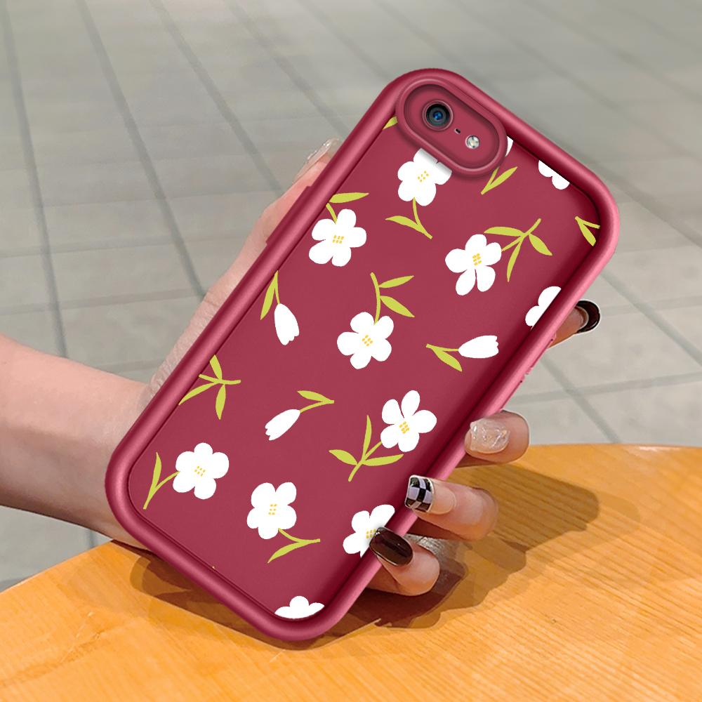 Soft Silicone Square Ladder Printing Pattern Phone Casing Full Cover Camera Shockproof Protection Rubber Case for iPhone Infinix Tecno OnePlus