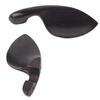 Ebony Wood Violin Chin Rest with Standard Bracket for 4 4 Size Music Instrument Accessory