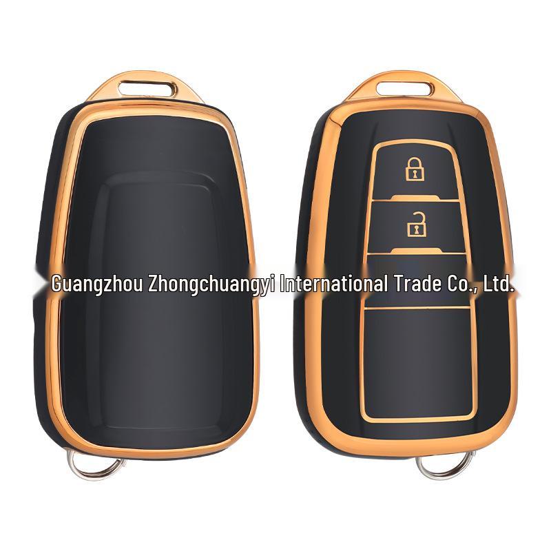 

Key Case for Toyota: 8th Gen Camry, IZOA, Corolla, CHR, Levin, Highlander, Avalon, RAV4. Crescent White 3-button [Single Shell]