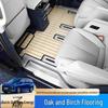 This solid wood floor mat is designed for full-coverage interior use in 2024-2025 Buick GL8 PHEV AL6 ES models.