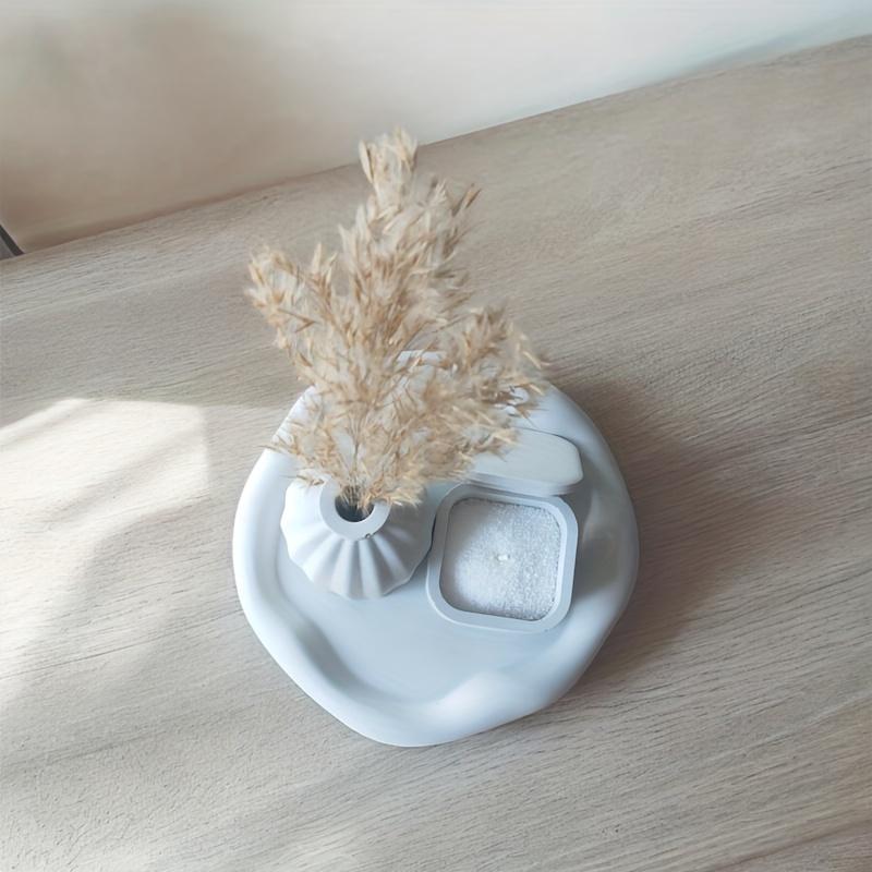 3pcs Silicone Storage Molds for DIY Epoxy Resin Handmade Plaster Concrete Cement Crafts Candle Holder Molds Home Decor