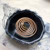 Retro Creative Zinc Alloy Lotus Incense Burner Home Decor Handcrafts Coil Censer Holder Religious Articles Office Ornaments