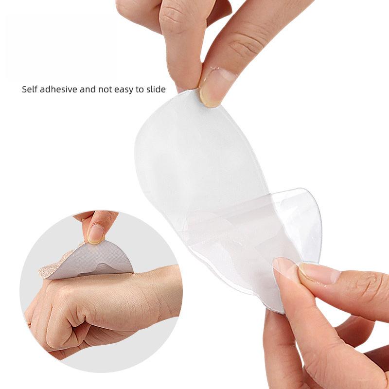 GEL Forefoot Pad High Heels Anti-pain and Anti-skid Half Size Pad Soft Shock Absorption Water Ripple Forefoot Anti-skid Sticker Washable