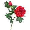 Artificial Peony Flower, Realistic 2 Heads Faux Peony with 1 Bud, 29.9" Fake Peony Bouquet with Stem for Wedding Centerpiece, DIY Home Table Vase