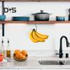 Banana Hook 13LB Load-capacity Foldable Design Self-Adhesive Simple Installation Under-Cabinet Banana Hanger Storage Hook