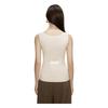 Ordifen Women's Thermal Vest Seamless Patch with Pockets Fleece Lined Thickened Warm Belly Autumn Winter Innerwear