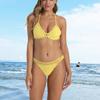 Handmade Crochet Bikini with Cross Shoulder Straps