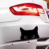 Car Decal Bumper Sticker Car Exterior Decoration Waterproof Peeking Cats Sticker for Car Truck Black 5.9x3.8inch