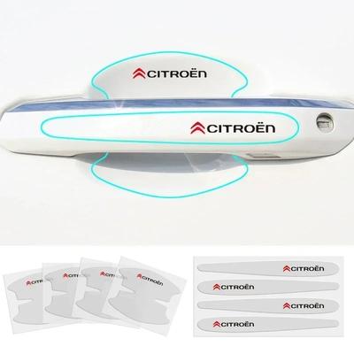 Transparente Auto-Türgriff-Aufkleber für C4 C3 C5 C1 DS3 DS5 Jumper Berlingo ZX Xsara 2 Spacetourer Numero 9 BX CX GT
