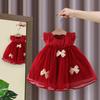 Children's Clothing Girls' Dresses Summer Children's Flying Sleeve Princess Dresses Baby Bow Dresses