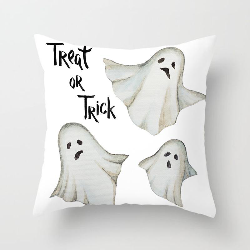 New Halloween Series Peach Leather Velvet Pillowcase Festive Decoration Home Sofa Pillow Cushion Cover