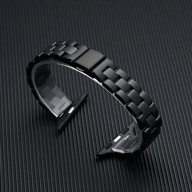 Strap for Apple Watch Band 46mm 45mm 44mm 49mm 40mm 41mm Metal Stainless Steel Bracelet IWatch Series 10 8 9 7 5 Se 6 4 Ultra 2