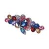 Vintage Elegante Kristallblume Tulpenkopfschmuck Federklemmen Damen Haarspangen Haarnadeln Koreanische Spangen