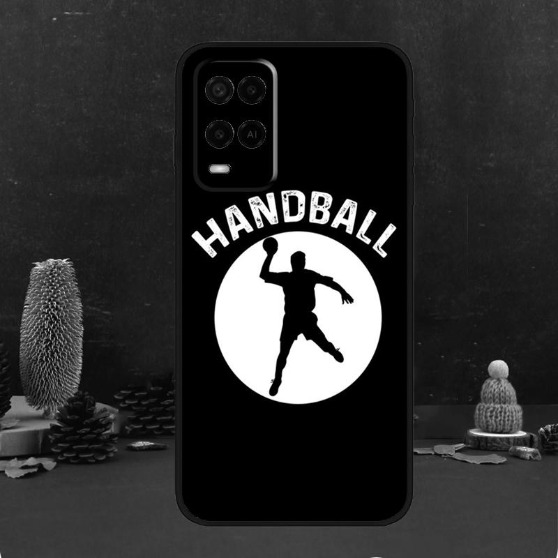 Handball Sport For OPPO A96 A76 A16 A54 A74 A94 A58 A78 A98 A5 A9 A53 A52 A72 A91 A15 A17 A57 A77 A79 Case