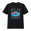 Fidschi Flagge Rugby Spieler Sport T-Shirt Vintage gewaschen Herren Freizeit Leicht stilvoll Bequem Atmungsaktiv Weich Mode Vintage