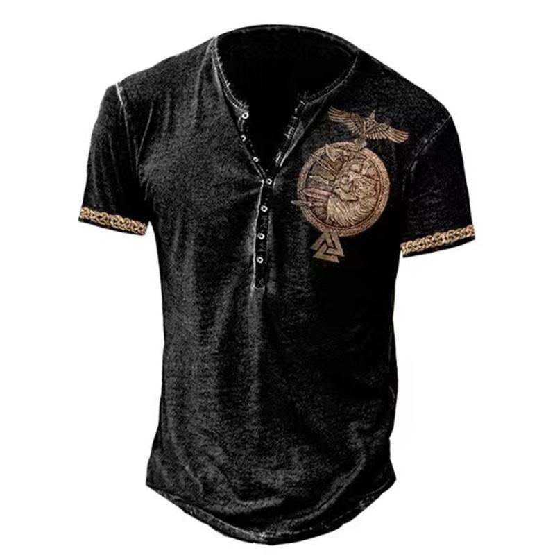Vintage Taste V-ausschnitt männer T Shirt Drucken Kurzarm Gothic Punk T Shirt Für Männer Übergroße Tops T Shirt Männer streetwear
